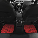 Red Curtain Theater Print Front and Back Car Floor Mats