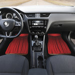 Red Curtain Theater Print Front Car Floor Mats