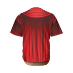 Red Curtain Theater Print Men's Baseball Jersey
