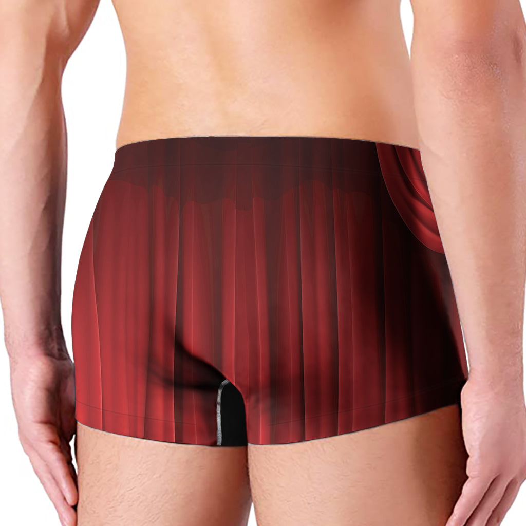 Red Curtain Theater Print Men's Boxer Briefs