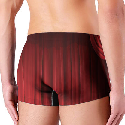 Red Curtain Theater Print Men's Boxer Briefs