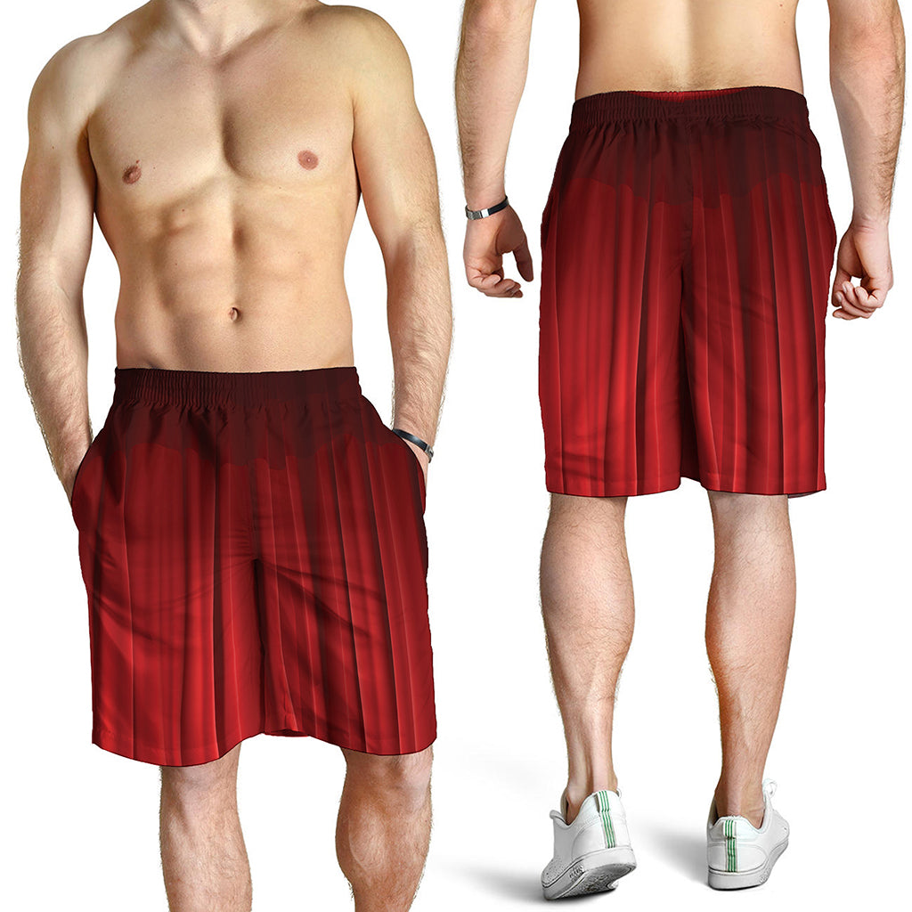 Red Curtain Theater Print Men's Shorts