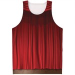 Red Curtain Theater Print Men's Tank Top