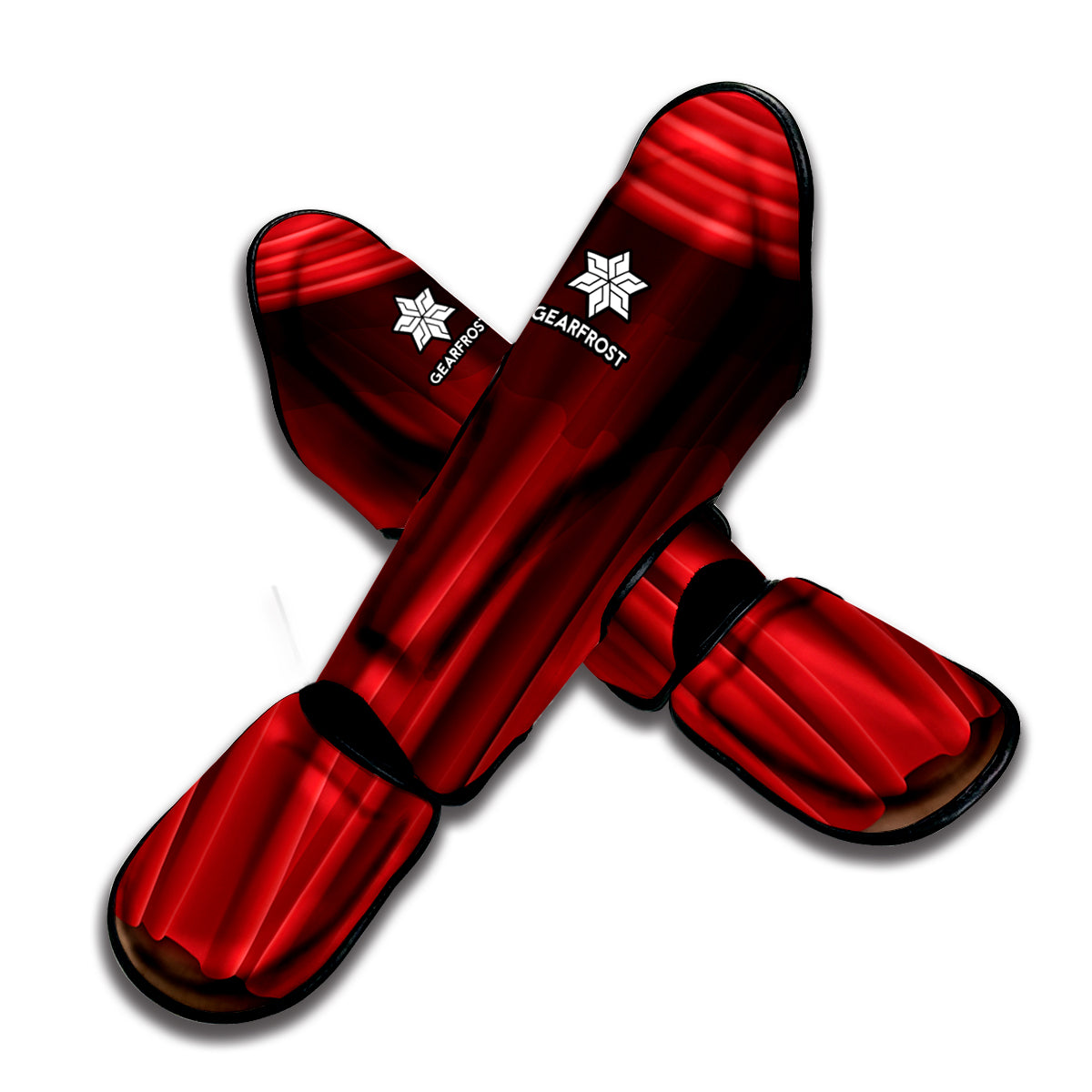 Red Curtain Theater Print Muay Thai Shin Guard