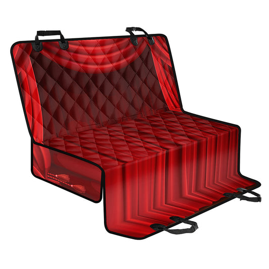 Red Curtain Theater Print Pet Car Back Seat Cover