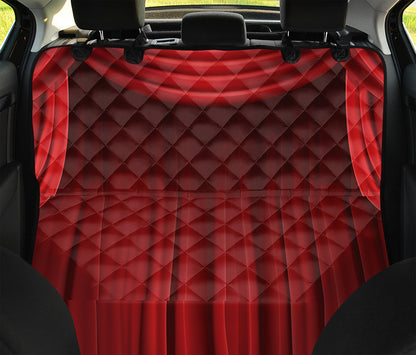 Red Curtain Theater Print Pet Car Back Seat Cover