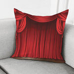 Red Curtain Theater Print Pillow Cover