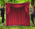 Red Curtain Theater Print Quilt