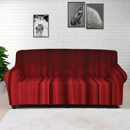 Red Curtain Theater Print Sofa Cover