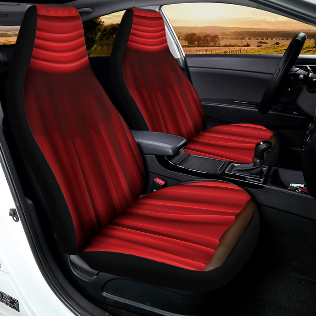 Red Curtain Theater Print Universal Fit Car Seat Covers