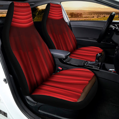 Red Curtain Theater Print Universal Fit Car Seat Covers