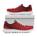 Red Curtain Theater Print White Running Shoes