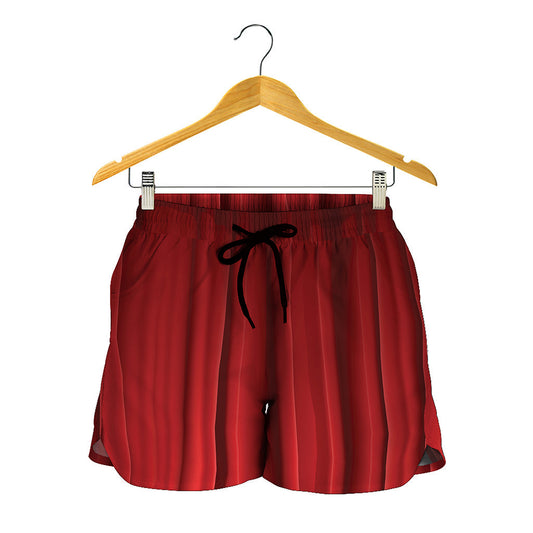 Red Curtain Theater Print Women's Shorts