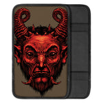 Red Devil Satan Print Car Center Console Cover