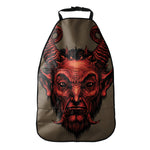 Red Devil Satan Print Car Seat Organizers
