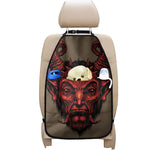 Red Devil Satan Print Car Seat Organizers