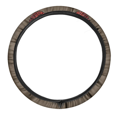 Red Devil Satan Print Car Steering Wheel Cover