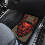 Red Devil Satan Print Front and Back Car Floor Mats