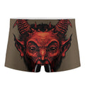 Red Devil Satan Print Men's Boxer Briefs