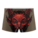 Red Devil Satan Print Men's Boxer Briefs