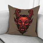 Red Devil Satan Print Pillow Cover