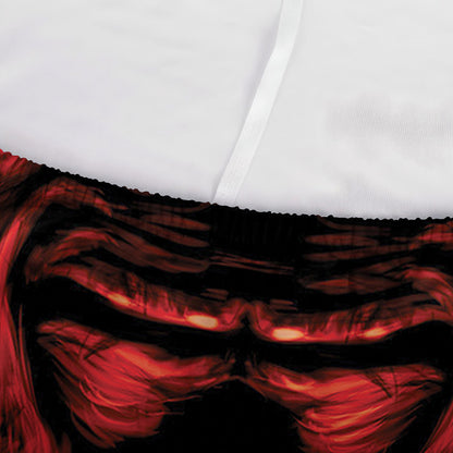 Red Devil Satan Print Sofa Cover
