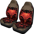 Red Devil Satan Print Universal Fit Car Seat Covers