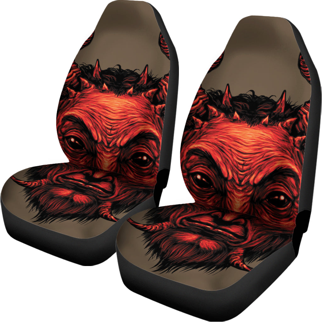 Red Devil Satan Print Universal Fit Car Seat Covers