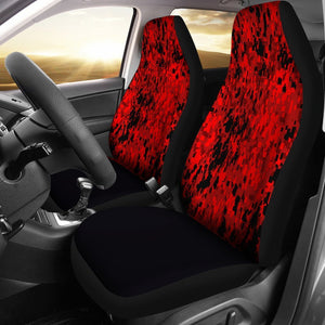 Red Digital Camo Universal Fit Car Seat Covers GearFrost