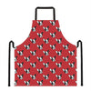 Red French Bulldog Pattern Print Apron