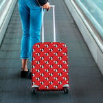 Red French Bulldog Pattern Print Luggage Cover