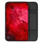 Red Galaxy Space Cloud Print Car Center Console Cover
