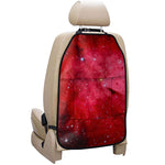 Red Galaxy Space Cloud Print Car Seat Organizers