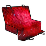 Red Galaxy Space Cloud Print Pet Car Back Seat Cover