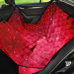 Red Galaxy Space Cloud Print Pet Car Back Seat Cover