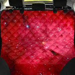 Red Galaxy Space Cloud Print Pet Car Back Seat Cover