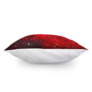 Red Galaxy Space Cloud Print Pillow Cover