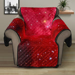 Red Galaxy Space Cloud Print Recliner Protector