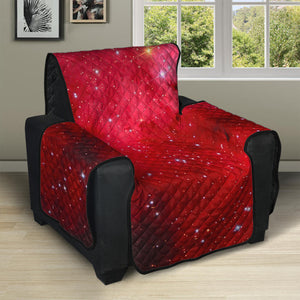 Red Galaxy Space Cloud Print Recliner Protector