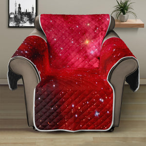 Red Galaxy Space Cloud Print Recliner Protector