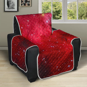 Red Galaxy Space Cloud Print Recliner Protector