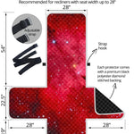 Red Galaxy Space Cloud Print Recliner Protector