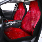 Red Galaxy Space Cloud Print Universal Fit Car Seat Covers