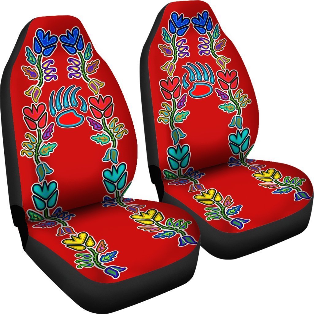 Red Generations Flowers Bearpaw Universal Fit Car Seat Covers GearFrost