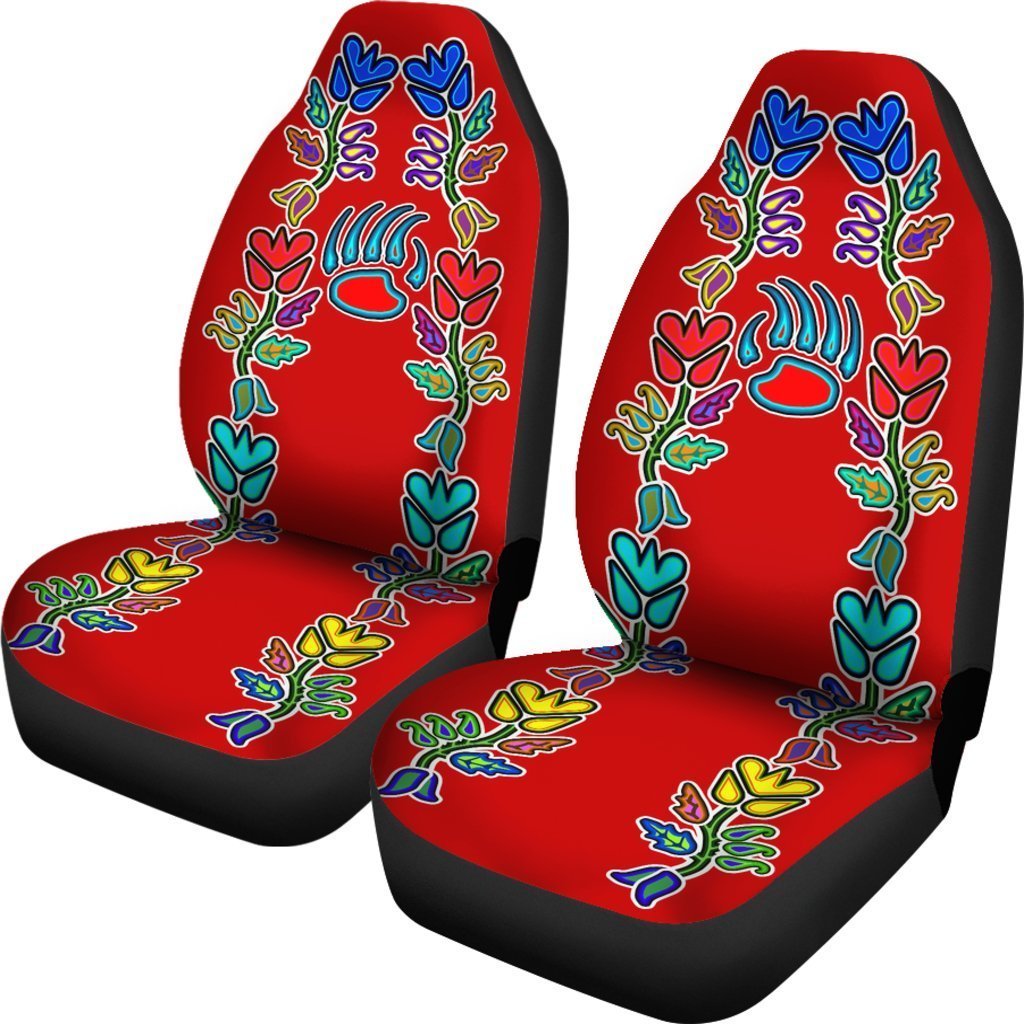 Red Generations Flowers Bearpaw Universal Fit Car Seat Covers GearFrost