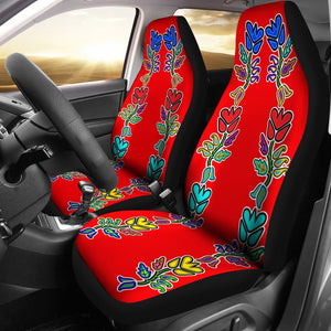 Red Generations Flowers Universal Fit Car Seat Covers GearFrost