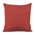 Red Geometric Japanese Pattern Print Pillow Cover