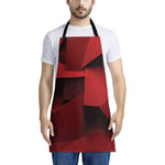 Red Geometric Print Apron