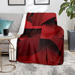 Red Geometric Print Blanket