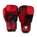 Red Geometric Print Boxing Gloves